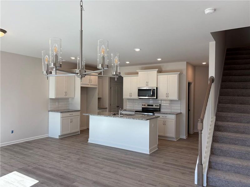Furnished interior view inside a new home in Longview Run, Decatur (Image 2). Furnished interior view inside a new home in Longview Run, Decatur (Image 2).
