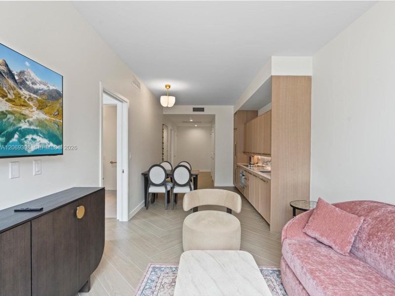 Furnished interior view inside a new home in , Miami (Image 6).
