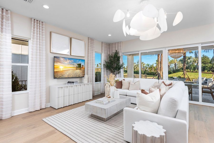 Representative furnished interior of a home built from the Elena by GL Homes in Valencia Ridge (55+), Wesley Chapel (Image 10).