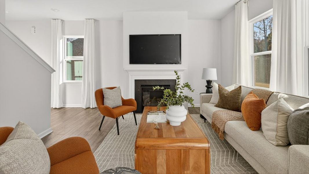 Representative furnished interior of a home built from the TAYLOR by D.R. Horton in Galvins Ridge, Sanford (Image 7).