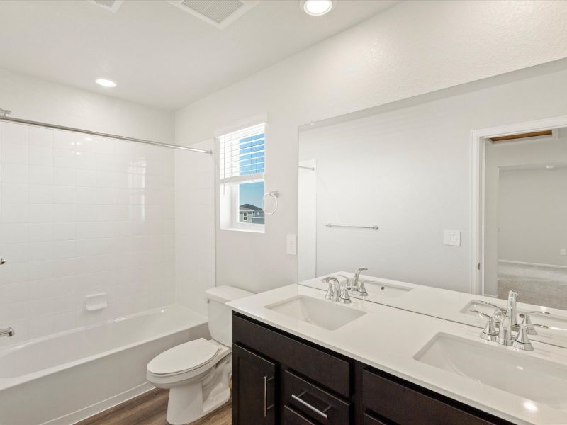 Furnished interior view inside a new home in Paint Brush Hills, Peyton (Image 6). Furnished interior view inside a new home in Paint Brush Hills, Peyton (Image 6).