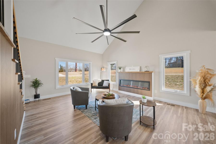 Furnished interior view inside a new home in , Asheville (Image 14).