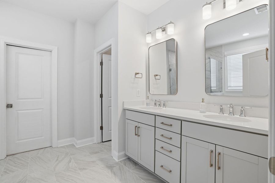 Furnished interior view inside a new home in Tidewater at Lakes of Cane Bay, Summerville (Image 16).