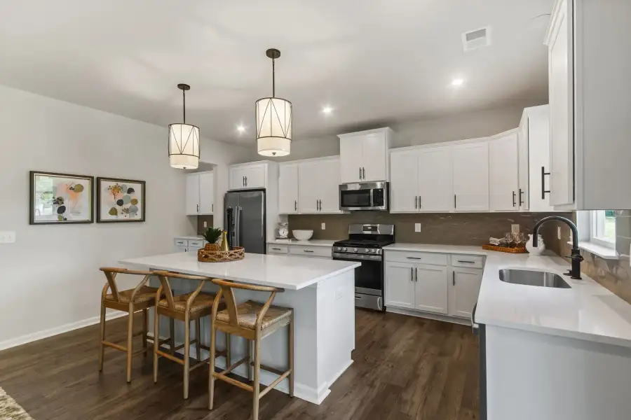 Furnished interior view inside a new home in Bridgeport Single Family Homes, Greenville (Image 11).