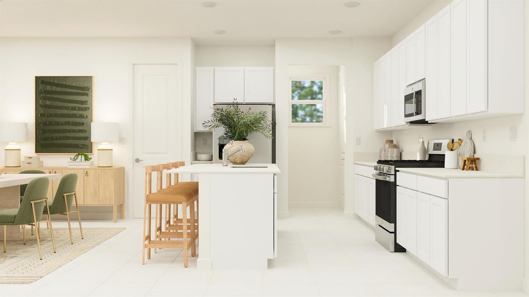 Furnished interior view inside a new home in , The Acreage (Image 6).