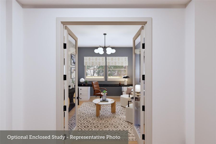 Furnished interior view inside a new home in Legacy, League City (Image 5).