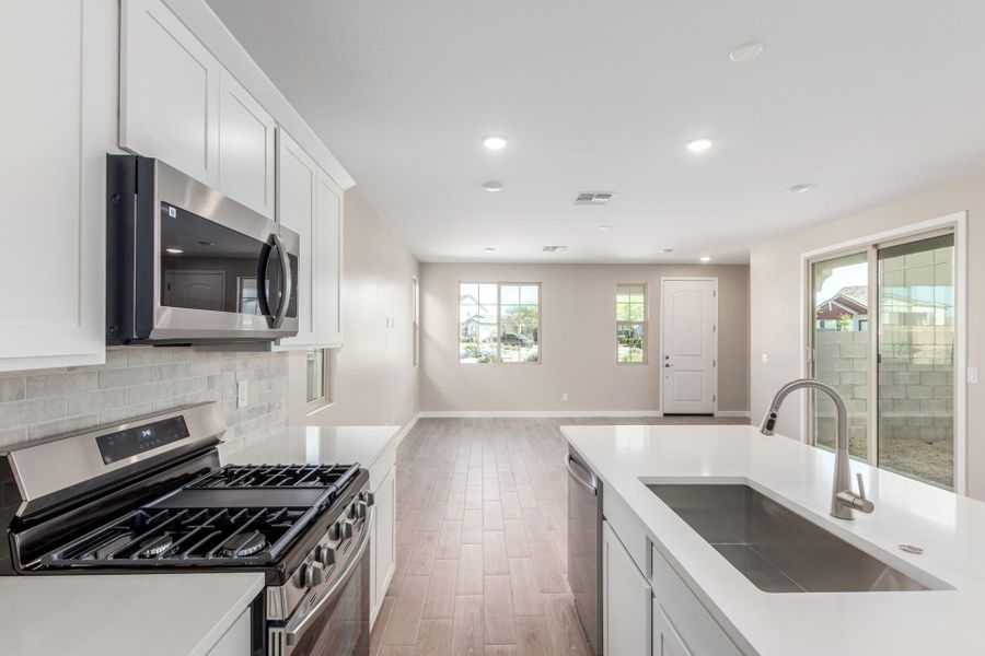 Furnished interior view inside a new home in Solvida at Estrella, Goodyear (Image 9).