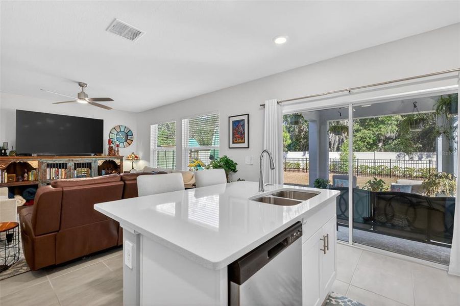 Furnished interior view inside a new home in Liberty Preserve, Leesburg (Image 35).
