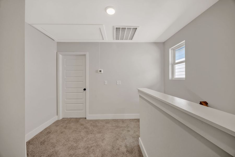 Representative unfurnished interior of a home built from the Gayle by Parkside Builders in The Parks of Mill Town, Chattanooga (Image 20). Representative unfurnished interior of a home built from the Gayle by Parkside Builders in The Parks of Mill Town, Chattanooga (Image 20).