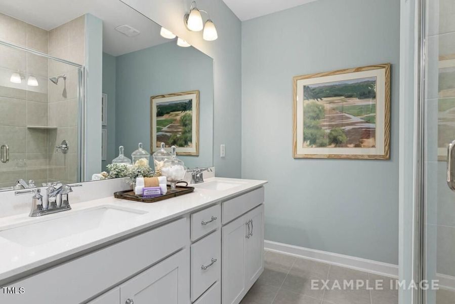 Furnished interior view inside a new home in Glenmere, Knightdale (Image 28).