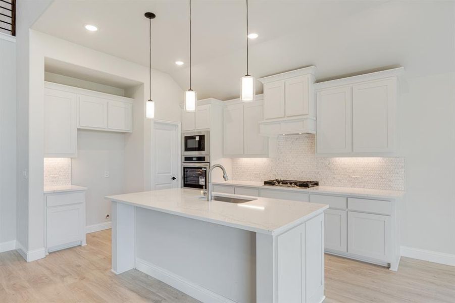 Furnished interior view inside a new home in Woodstone, Providence Village (Image 8). Furnished interior view inside a new home in Woodstone, Providence Village (Image 8).