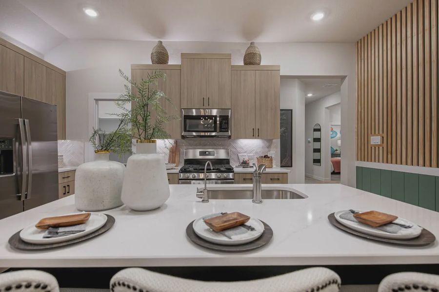 Furnished interior view inside a new home in Stream Waters, Buda (Image 8).