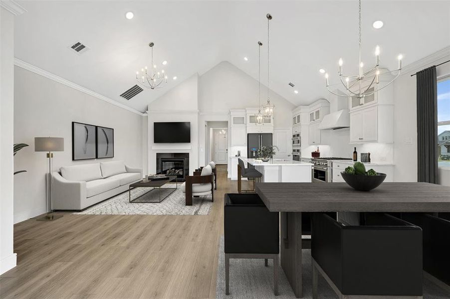 Furnished interior view inside a new home in Gateway Parks, Forney (Image 23).