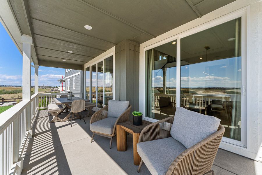 Representative furnished interior of a home built from the Fairmount | A Multi-Gen Home by Taylor Morrison in Macanta City Collection, Castle Rock (Image 47).