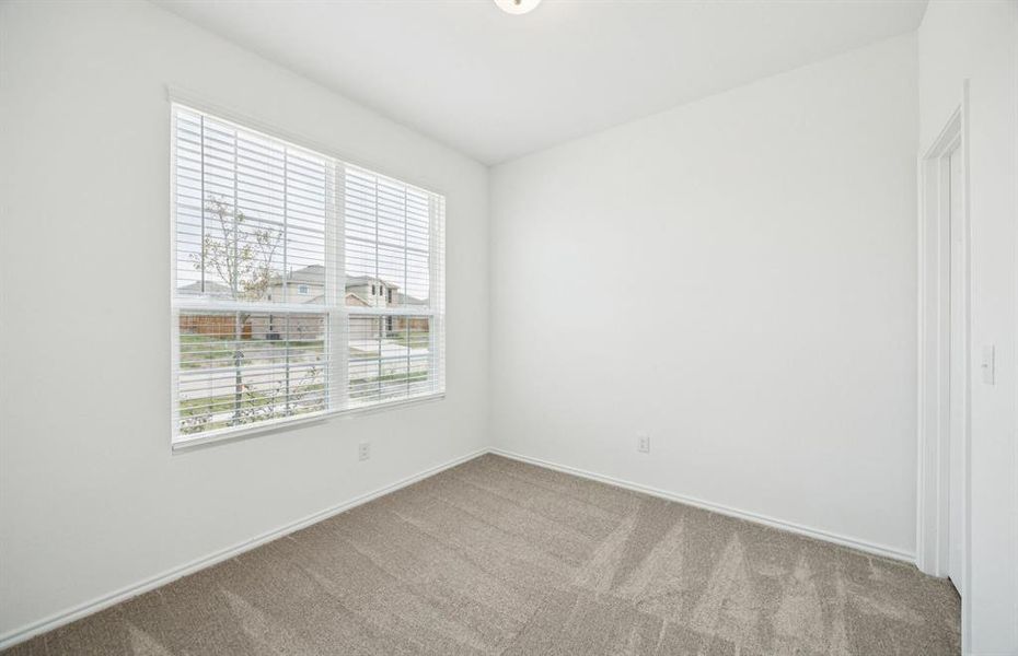 *floorplan representation, not actual home - Flexible living space off entryway, can be used as a study