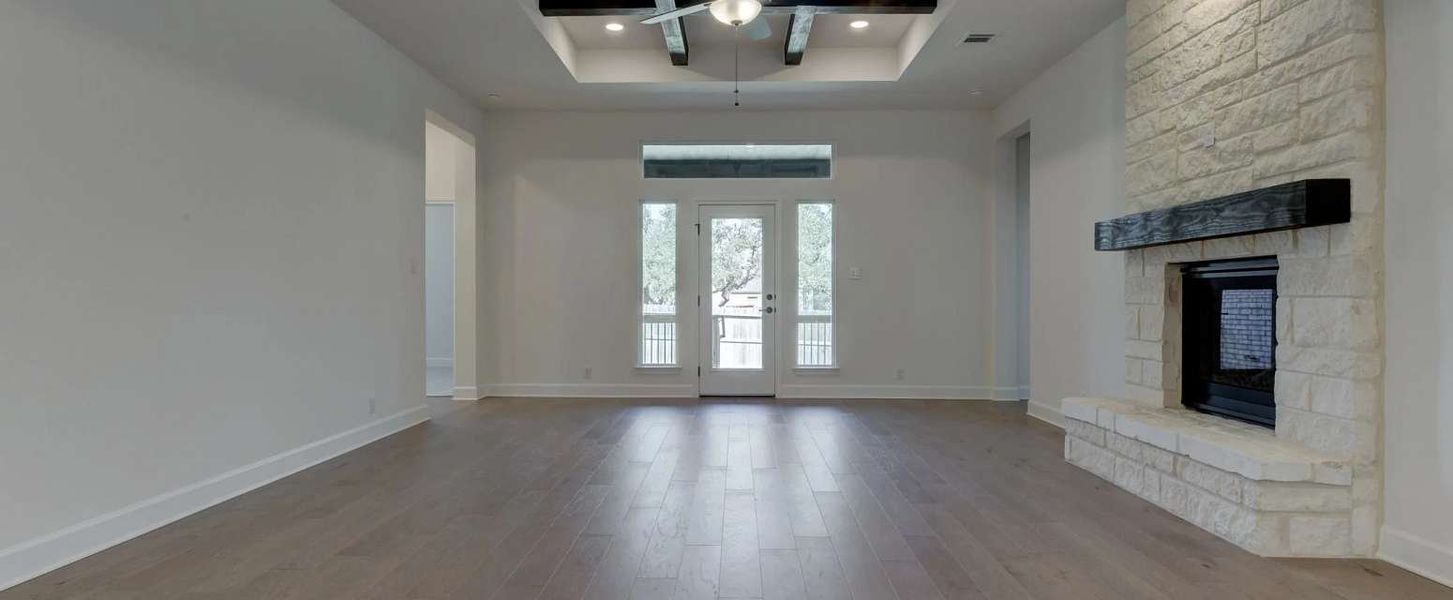 Representative unfurnished interior of a home built from the Alexander II by Ashton Woods in Sunday Creek at Kinder Ranch, San Antonio (Image 18).