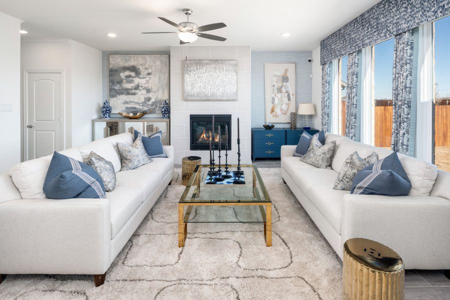 Representative furnished interior of a home built from the Kingston by UnionMain Homes in Elevon, Lavon (Image 18).