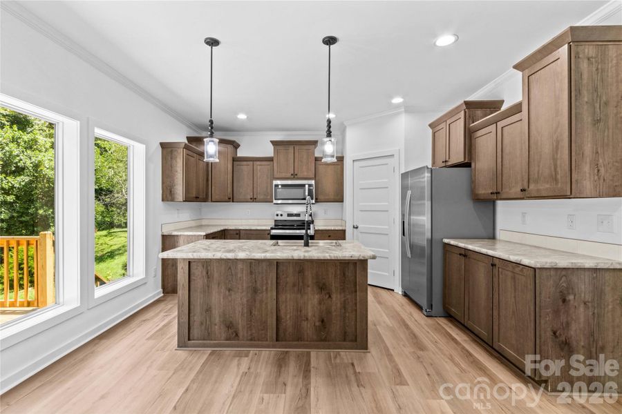 Furnished interior view inside a new home in , Mocksville (Image 6).