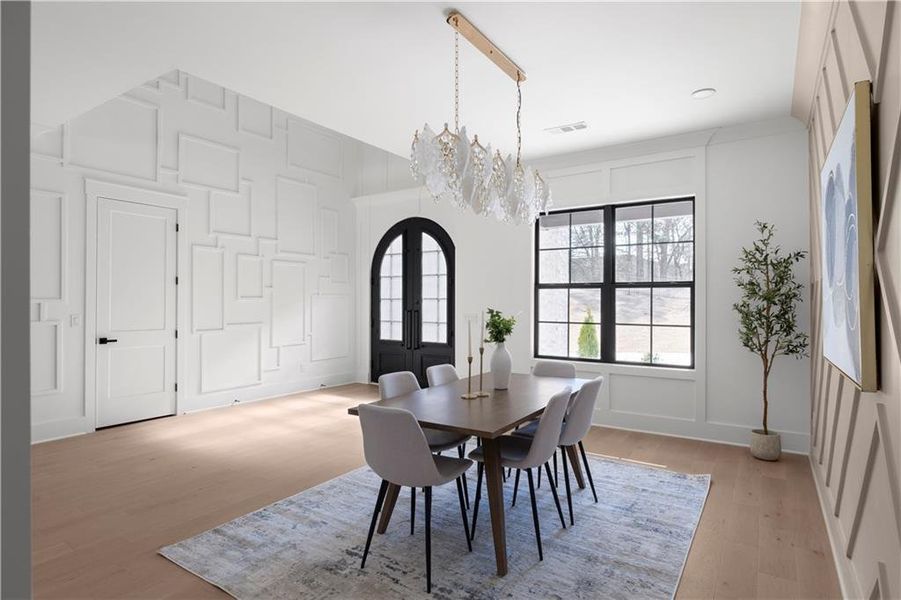 Furnished interior view inside a new home in , Suwanee (Image 54).