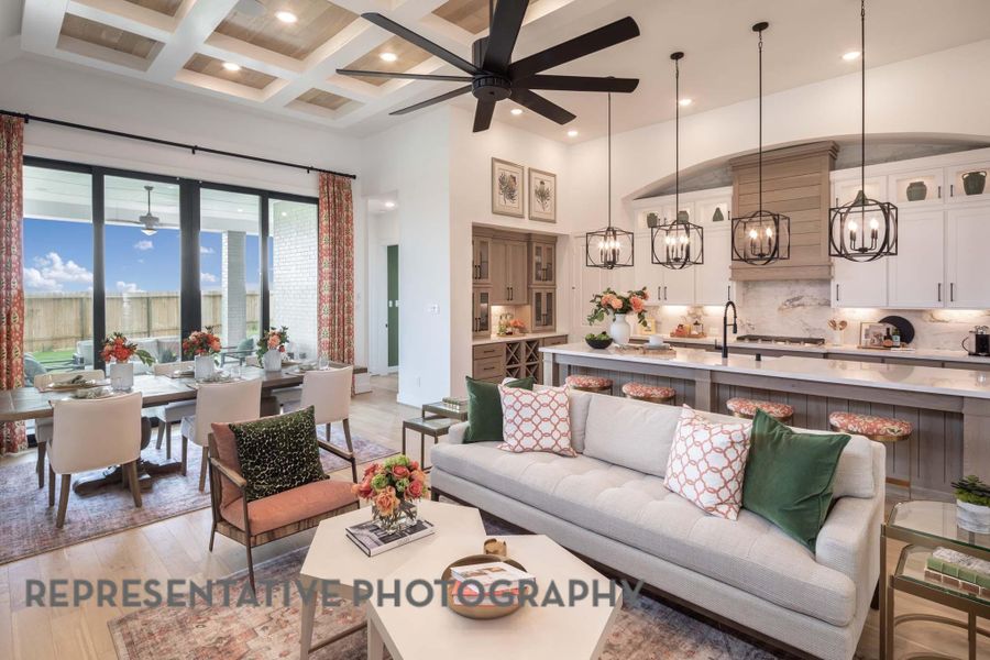 Furnished interior view inside a new home in Jubilee: 70ft. lots, Hockley (Image 19).