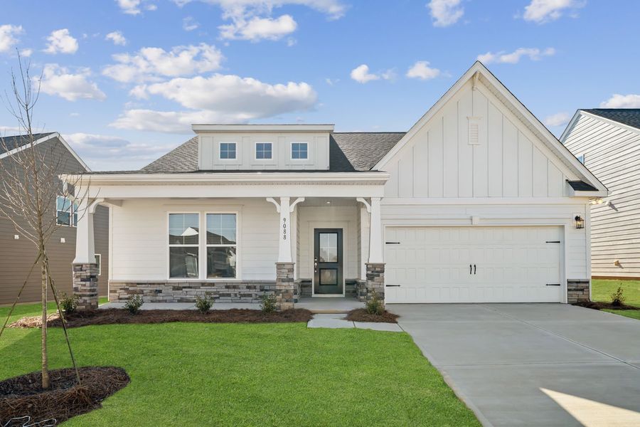 Representative exterior photo of a completed home built from the The Wallace by Stanley Martin Homes in The Retreat at Laurelbrook, Sherrills Ford, NC (Image 19).