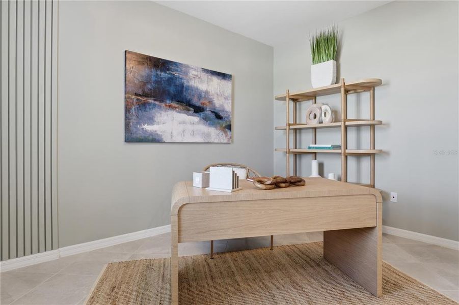 Furnished interior view inside a new home in Wellen Park Golf & Country Club, Venice (Image 20).