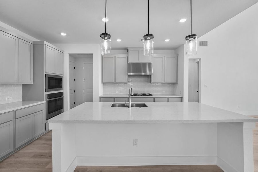 Furnished interior view inside a new home in Santa Rita Ranch, Liberty Hill (Image 3).