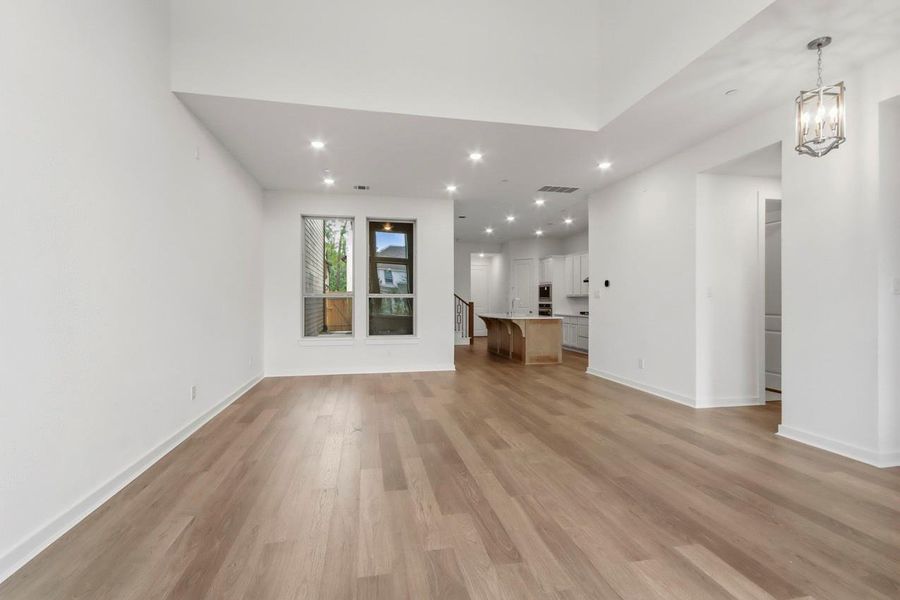 Spacious, unfurnished interior of a new home in Woodforest Townhomes, Montgomery (Image 17). Spacious, unfurnished interior of a new home in Woodforest Townhomes, Montgomery (Image 17).