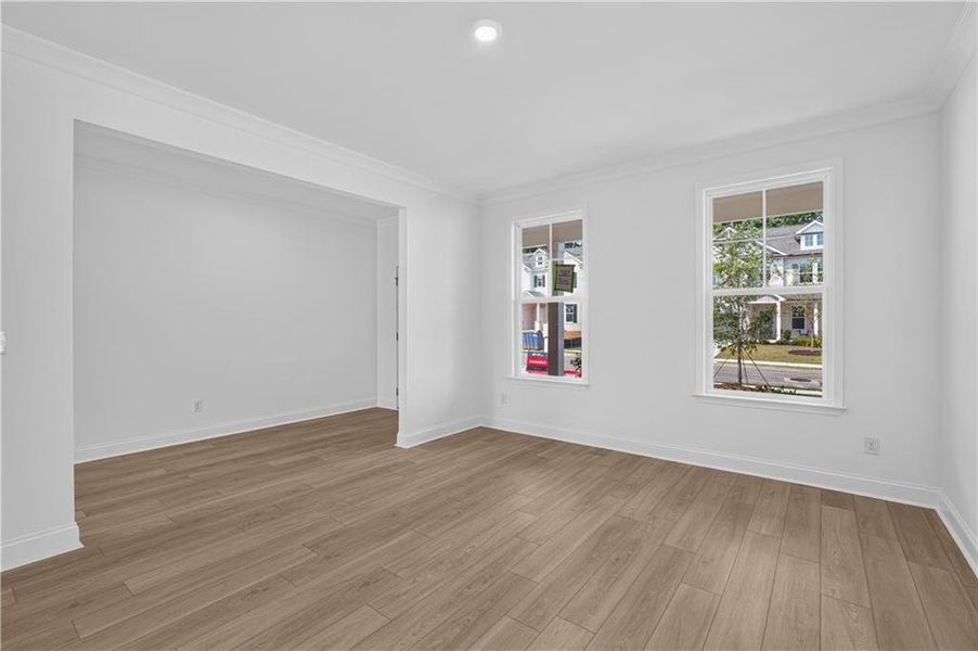 Spacious, unfurnished interior of a new home in Bailey Fence, Dacula (Image 30). Spacious, unfurnished interior of a new home in Bailey Fence, Dacula (Image 30).