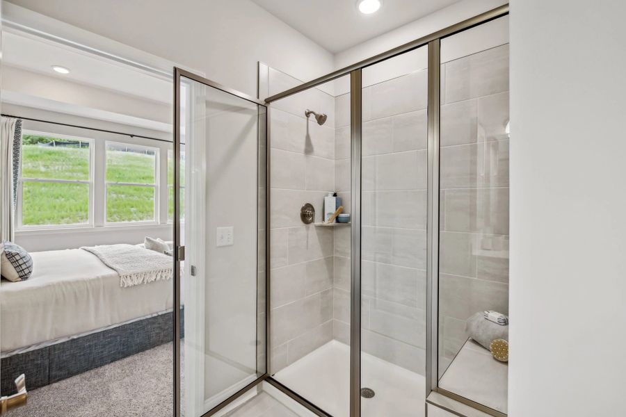 Primary Shower | For representation purposes only. Options and layout may vary by community and home plan. Primary Shower | For representation purposes only. Options and layout may vary by community and home plan.