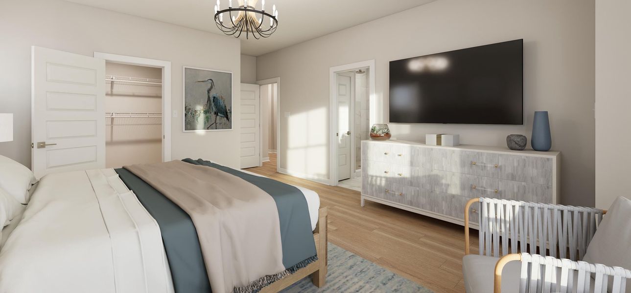 Furnished interior view inside a new home in , Charleston (Image 18).