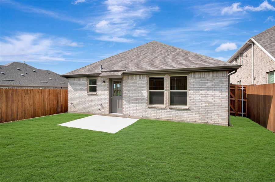Exterior details and patio area of a home in Elevon, Lavon (Image 3). Exterior details and patio area of a home in Elevon, Lavon (Image 3).