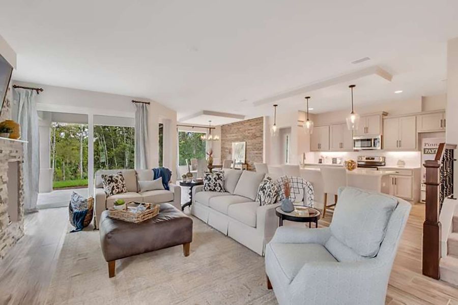 Representative furnished interior of a home built from the Asheville by Paytas Homes in The Reserve at Victoria, Deland (Image 24).
