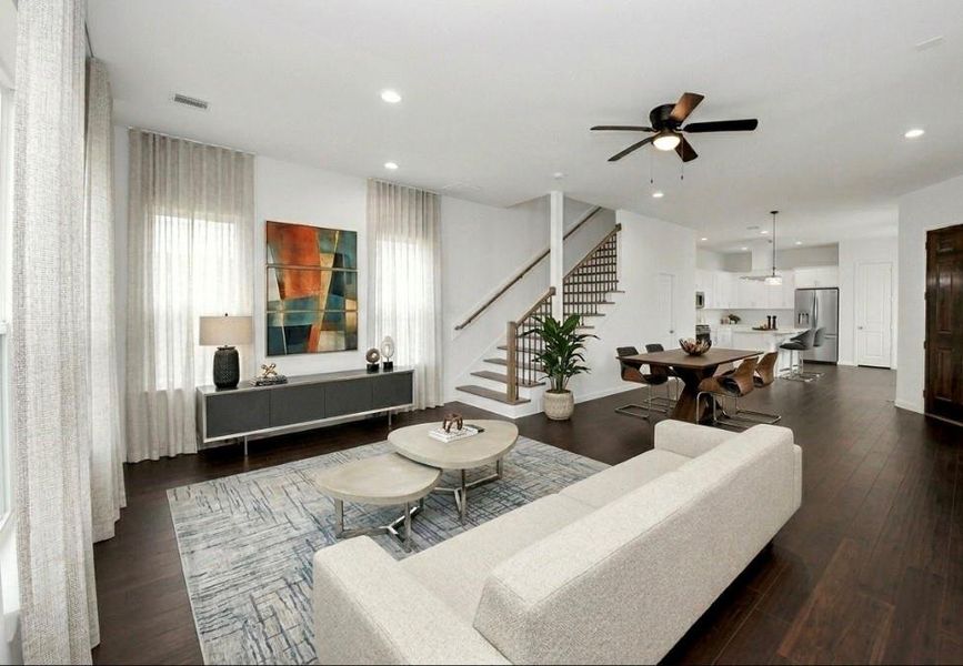Furnished interior view inside a new home in , Houston (Image 7).