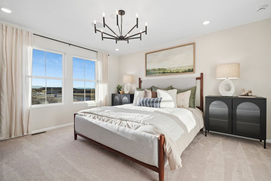 Representative furnished interior of a home built from the Summit by Taylor Morrison in Sugar Creek Alpine, Loveland (Image 16).