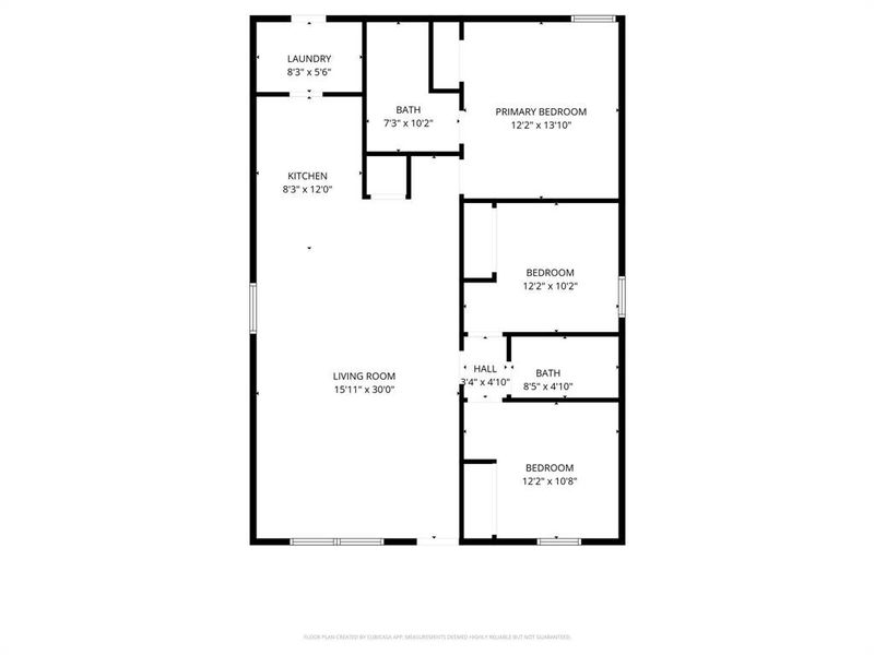 2D floor plan layout of this home in , Malakoff, TX (Image 3).