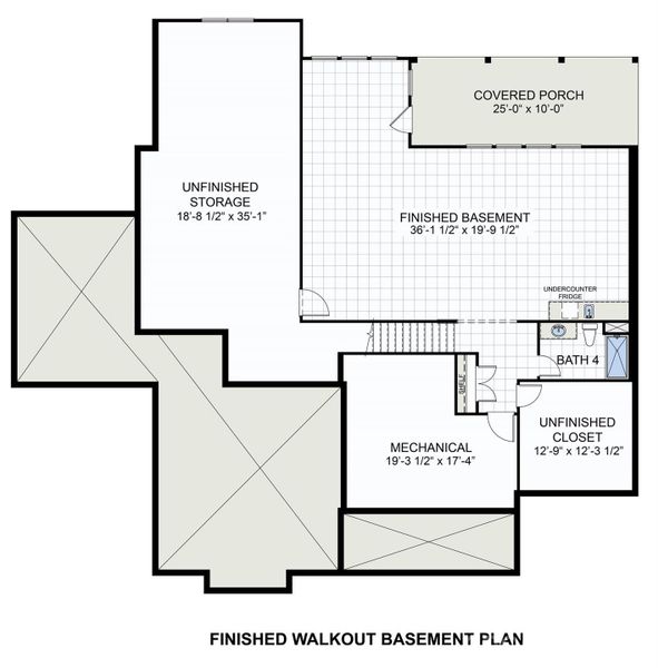 2D floor plan layout of this home in Harbor Watch, Statesville, NC (Image 4).
