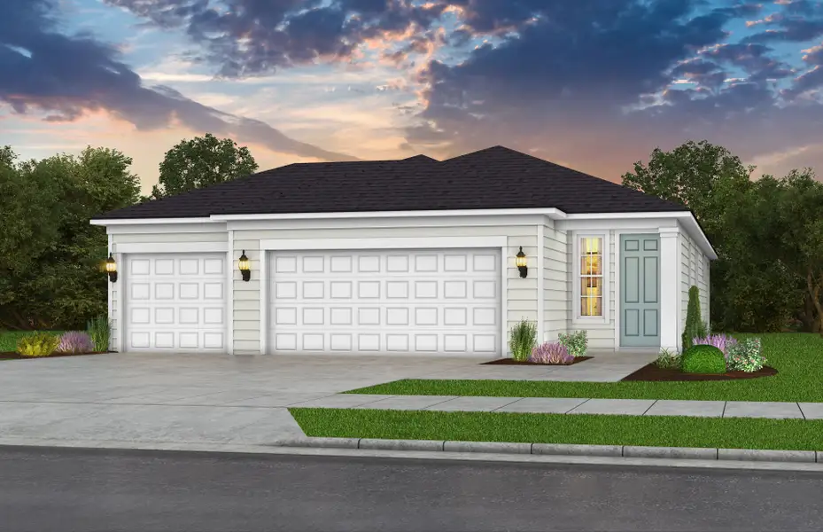 Representative exterior photo of a completed home built from the Hallmark Select by Pulte Homes in Seminole Palms, Palm Coast, FL (Image 20).