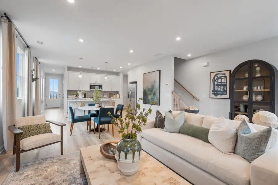 Representative furnished interior of a home built from the The Wilmington A by Davidson Homes LLC in Townes at North Main, Lillington (Image 3).