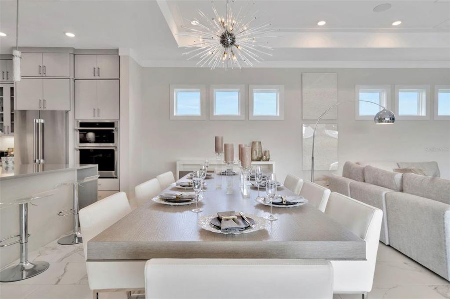 Furnished interior view inside a new home in Eagles Cove at Mirada, San Antonio (Image 42).