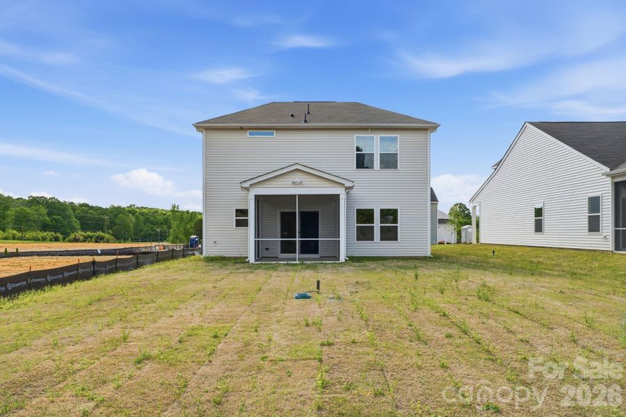 Exterior details and patio area of a home in Piper Creek, Newton (Image 20).