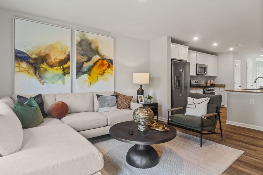 Representative furnished interior of a home built from the The Pointe by Stanley Martin Homes in Westbriar Woods Townhomes, Spartanburg (Image 13).