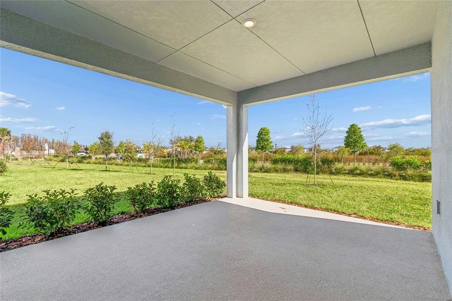 Exterior details and patio area of a home in Chapel Crossings - Garden Series, Wesley Chapel (Image 20). Exterior details and patio area of a home in Chapel Crossings - Garden Series, Wesley Chapel (Image 20).