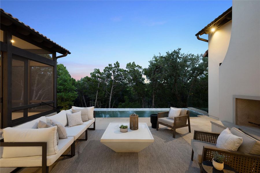 Furnished interior view inside a new home in Amarra Villas, Austin (Image 21).