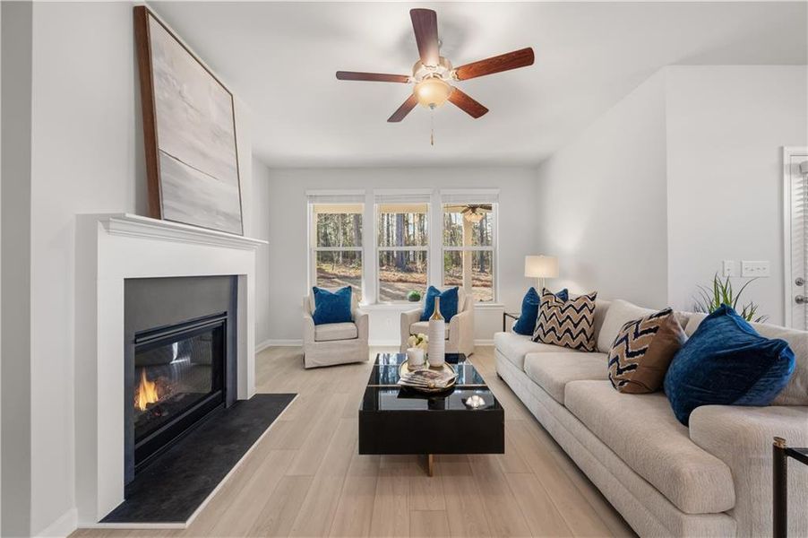 Furnished interior view inside a new home in Hamilton Lakes, Lawrenceville (Image 15). Furnished interior view inside a new home in Hamilton Lakes, Lawrenceville (Image 15).
