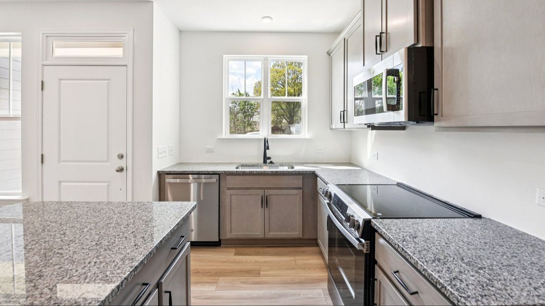 The Rochester Plan by DRB homes in Greenway Overlook, Charlotte NC - Kitchen