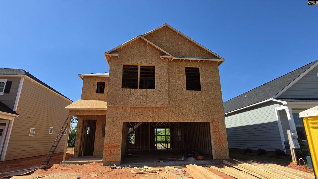 In-progress construction of a new home in Bickley Station, Irmo, SC (Image 5).