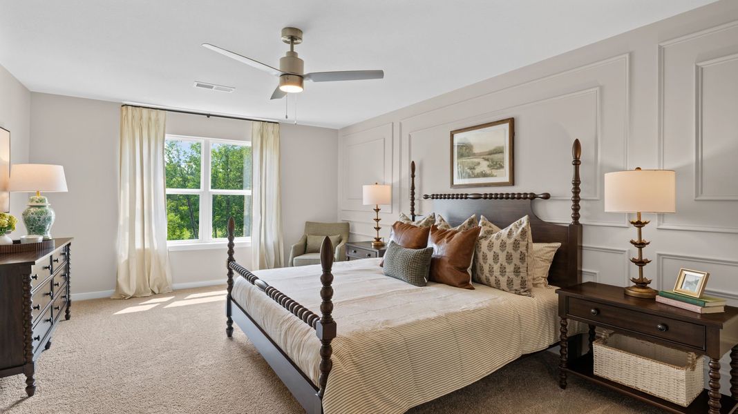 Furnished interior view inside a new home in Lone Oaks Farm, Cleveland (Image 26).