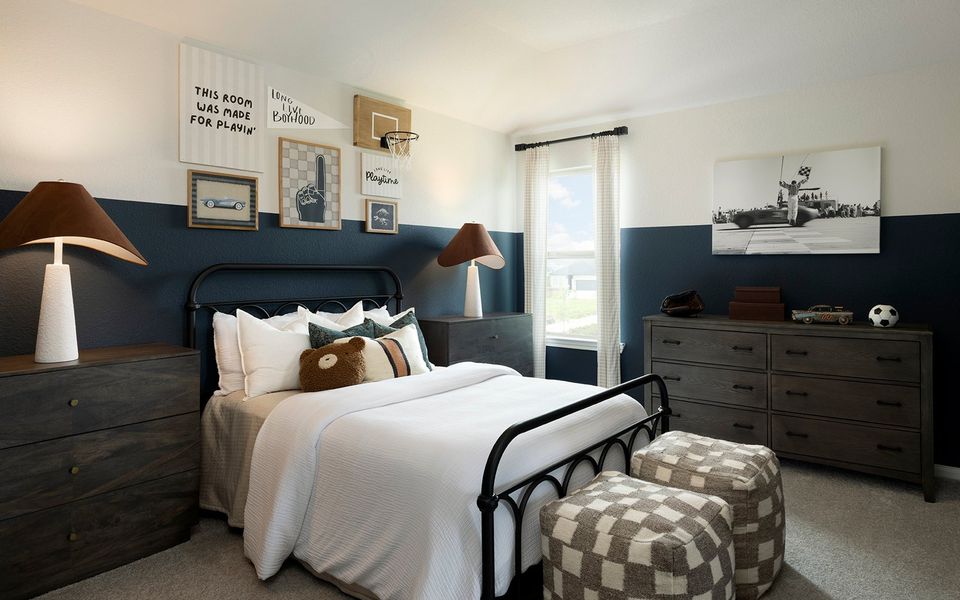 Representative furnished interior of a home built from the Lantana by Brookfield Residential in Elyson, Katy (Image 13).