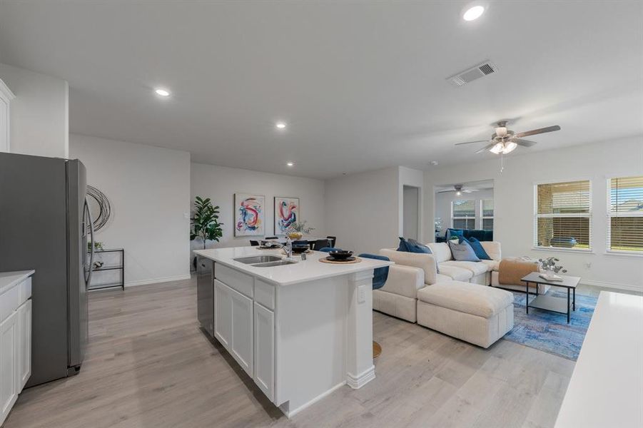 Furnished interior view inside a new home in Fireside by the Lake, Garland (Image 13). Furnished interior view inside a new home in Fireside by the Lake, Garland (Image 13).